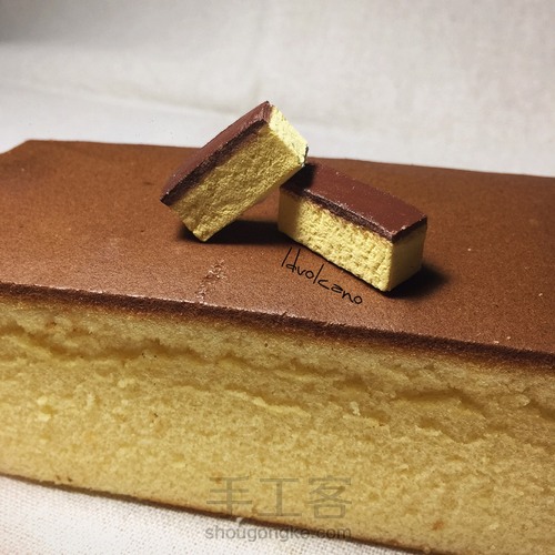 粘土制作-蜂蜜蛋糕 第3步