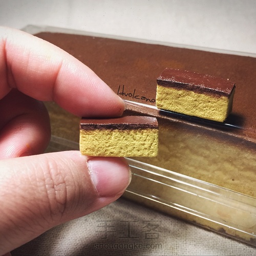 粘土制作-蜂蜜蛋糕 第16步