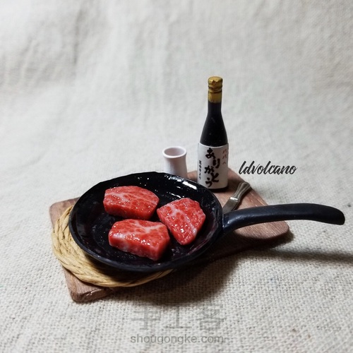 微缩制作:雪花牛排 第3步