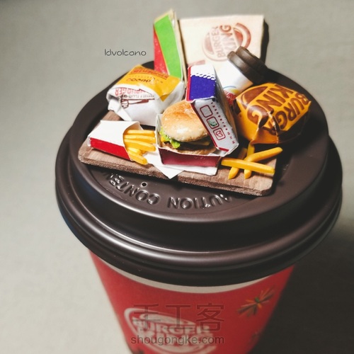 软陶mini汉堡王套餐 第16步