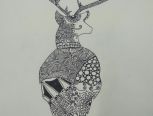 教你简简单单画一只禅绕鹿，喜欢就关注吧，会有更多教程分享的。