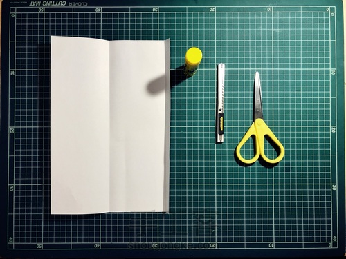 收纳橡皮章的信封 第1步