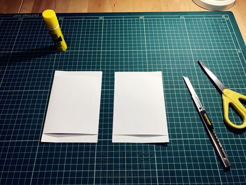 收纳橡皮章的信封 第2步