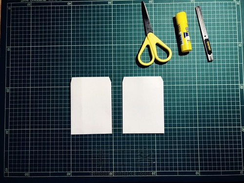 收纳橡皮章的信封 第4步