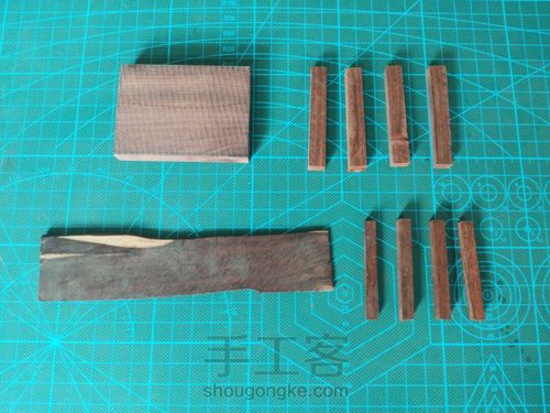 做一个微型仿古带牙板小凳子 第3步