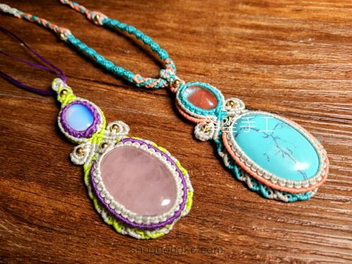 复古花边双石头吊坠 第1步