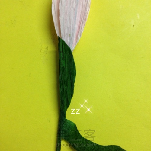 皱纹纸韭兰制作方法 第17步