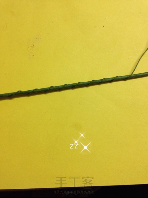 皱纹纸牵牛花制作方法 第10步