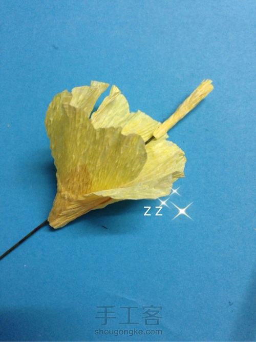 皱纹纸欧洲报春花制作方法 第10步