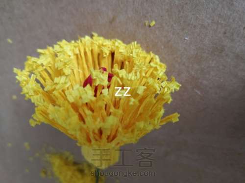 皱纹纸油牡丹制作方法 第9步