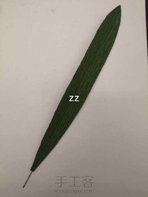 皱纹纸朱顶红制作方法 第20步