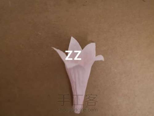 皱纹纸锦带花制作方法 第3步