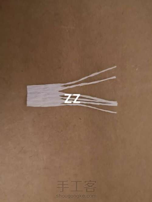 皱纹纸锦带花制作方法 第4步