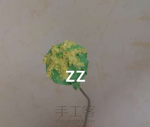 皱纹纸做的罂粟花 第10步