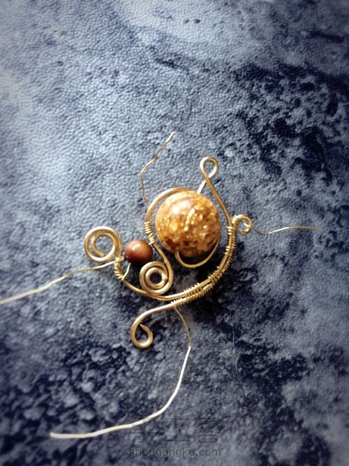 满粒黄金小吊坠 第9步