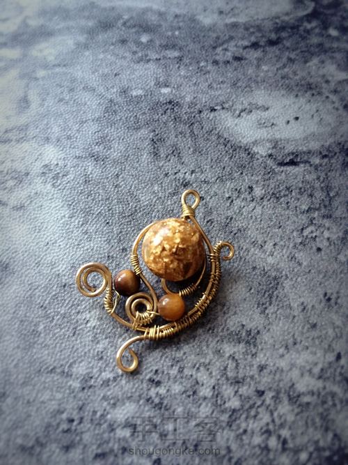 满粒黄金小吊坠 第10步