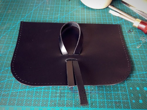 油蜡皮流苏小包包 深秋的文艺范儿 第6步