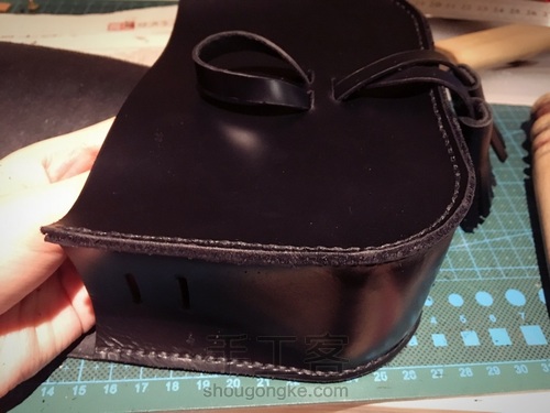 油蜡皮流苏小包包 深秋的文艺范儿 第15步