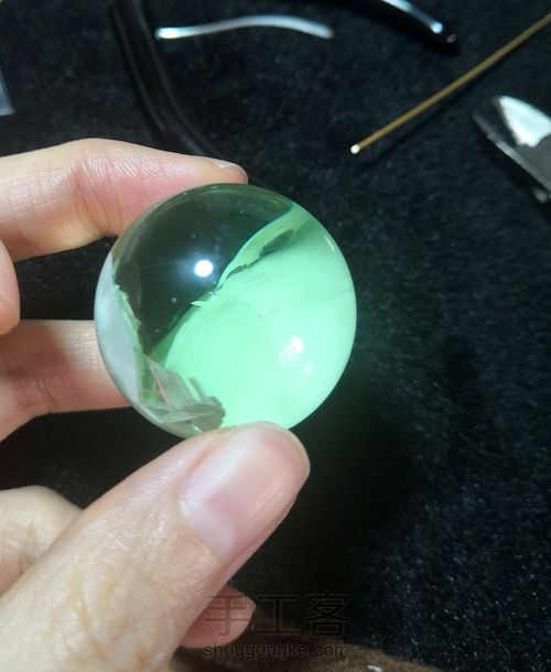 水晶绕线吊坠 第1步