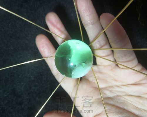 水晶绕线吊坠 第6步