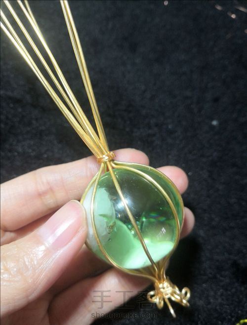 水晶绕线吊坠 第8步