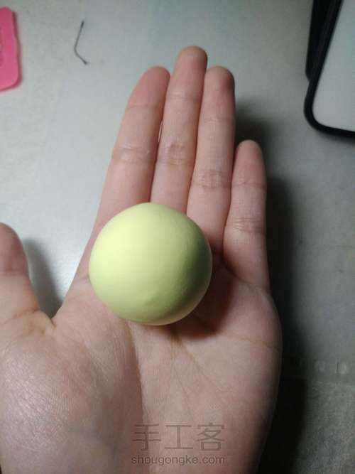 海绵宝宝粘土基础教程 第1步