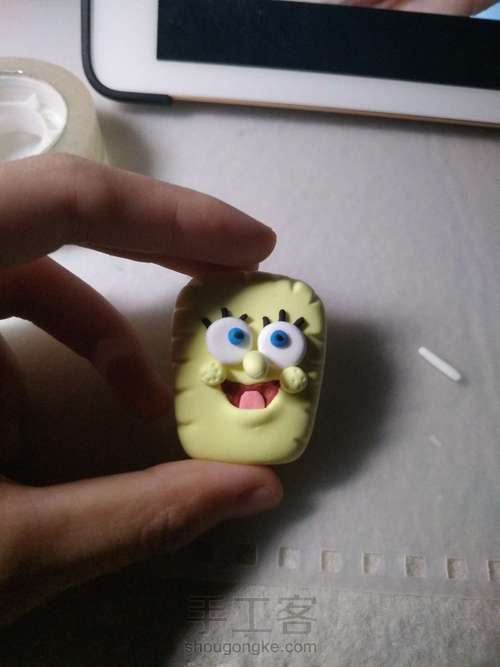 海绵宝宝粘土基础教程 第11步