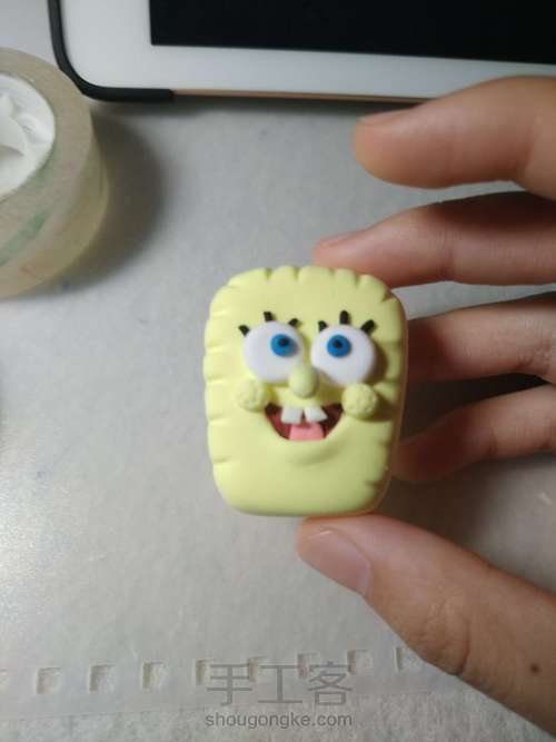 海绵宝宝粘土基础教程 第12步