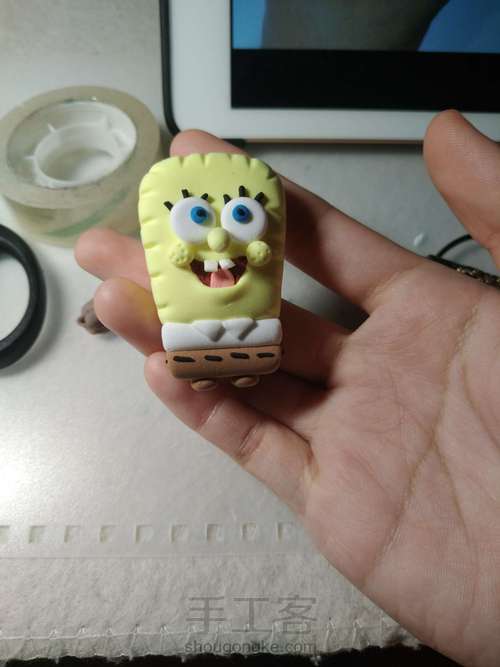 海绵宝宝粘土基础教程 第13步