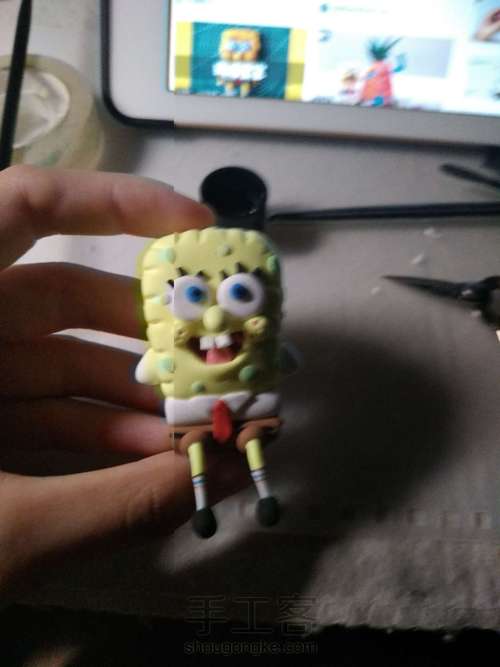 海绵宝宝粘土基础教程 第17步