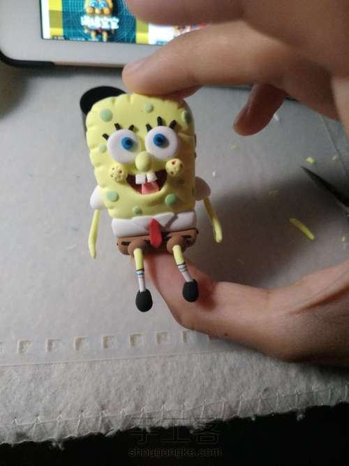 海绵宝宝粘土基础教程 第19步