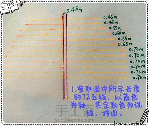 马蹄莲小挂饰 第1步