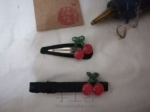 热熔胶做樱桃发饰贴片 第10步
