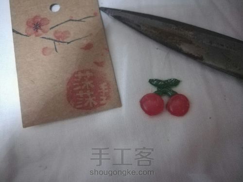 热熔胶做樱桃发饰贴片 第8步