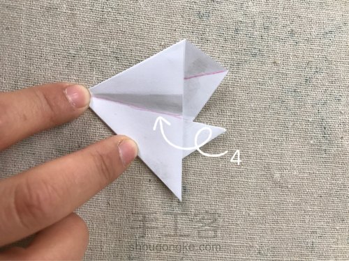樱花形状剪纸拖板 第12步