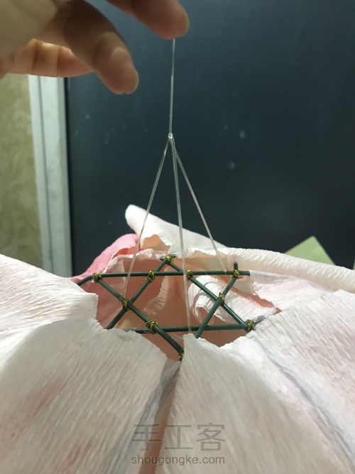 招桃花灯罩 第12步