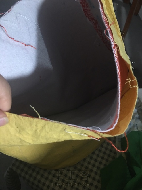 【原创】轻便妈咪包抽绳背包包 第24步