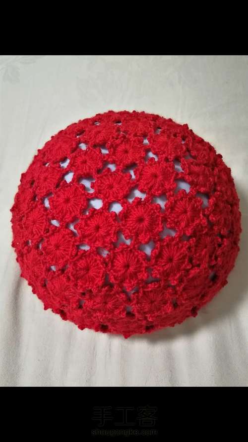 一线连梅花帽,超美! 第1步