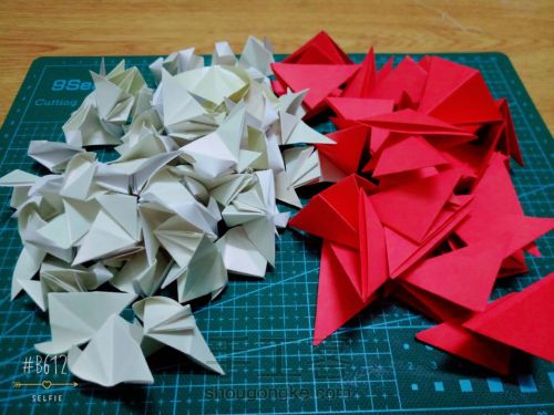 《花球》——折纸组合 第27步