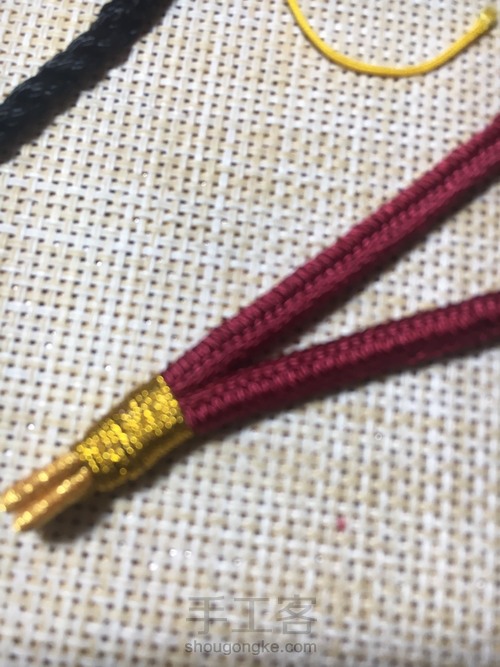 【🌸未央ૢ🌸】一款简单把件绳 第11步