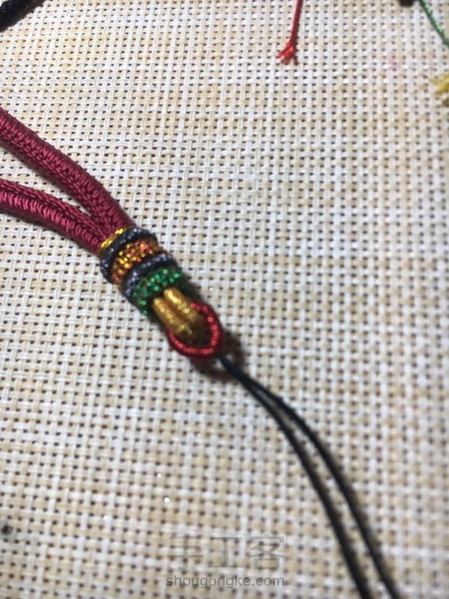 【🌸未央ૢ🌸】一款简单把件绳 第13步