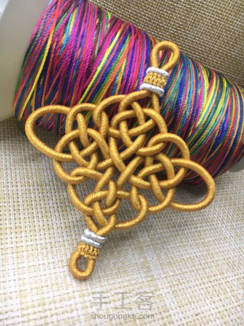 【🌸未央ૢ🌸】一款简单的花结 第1步