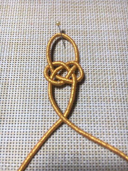 【🌸未央ૢ🌸】一款简单的花结 第5步