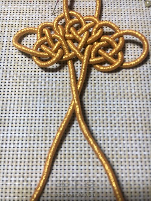 【🌸未央ૢ🌸】一款简单的花结 第12步