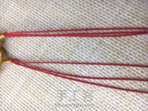 【🌸未央ૢ🌸】一款简单的花结 第14步