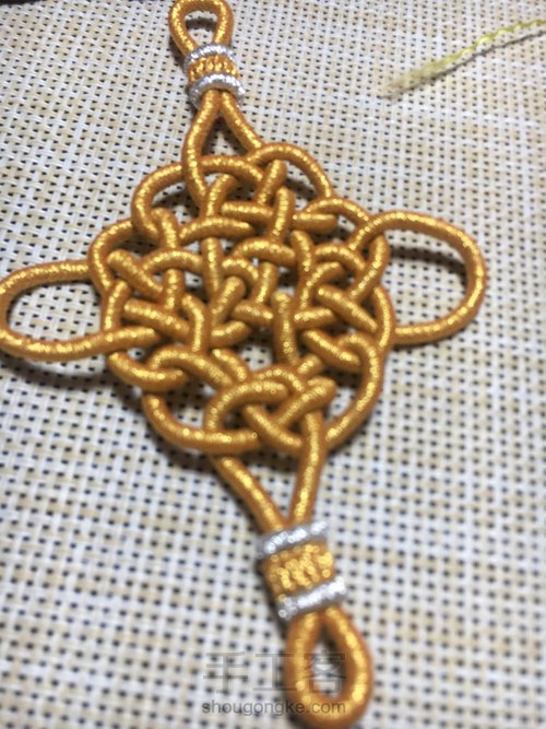 【🌸未央ૢ🌸】一款简单的花结 第16步