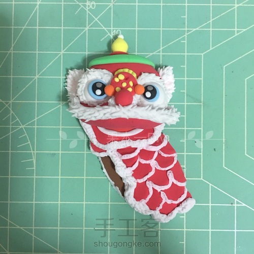 粘土新年小猪佩奇跳狮子舞 第13步