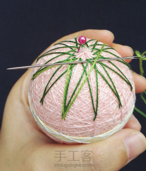 手鞠球-12重菊 第17步