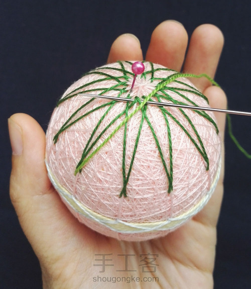 手鞠球-12重菊 第16步