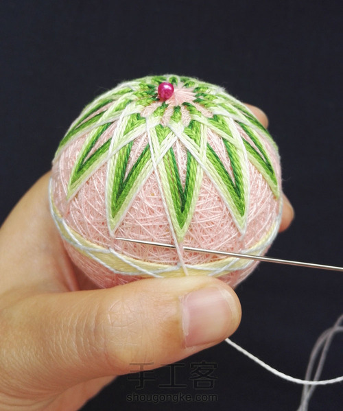 手鞠球-12重菊 第21步